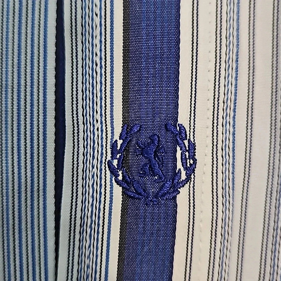 Bugatchi Men's Striped Print Button Down Shirt M Medium - Picture 9 of 9